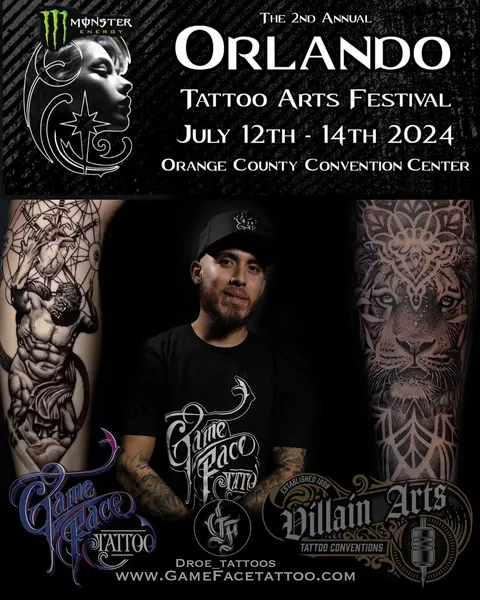 Game Face Tattoo