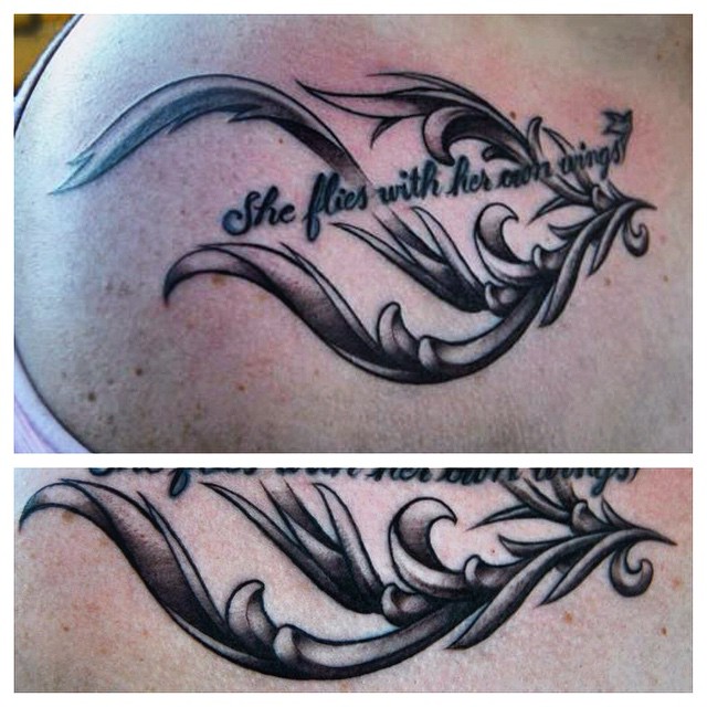 Lettering, Flower