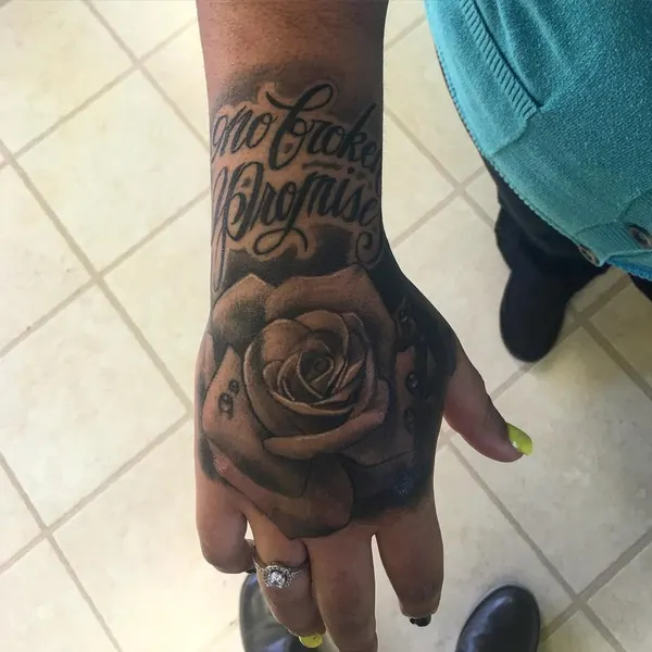 Flower, Rose, Lettering