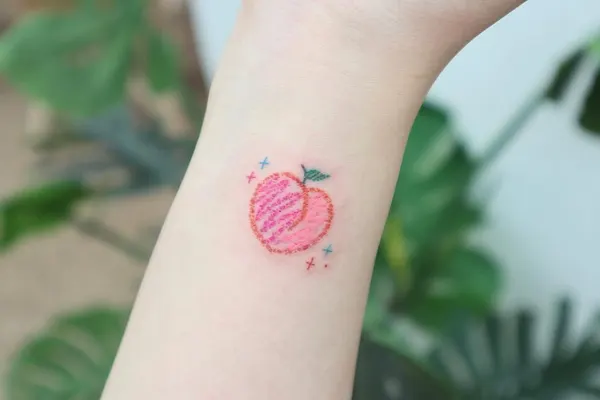 Mini, 보석, 작은 타투, 사랑, 무당벌레, 초소형 타투
