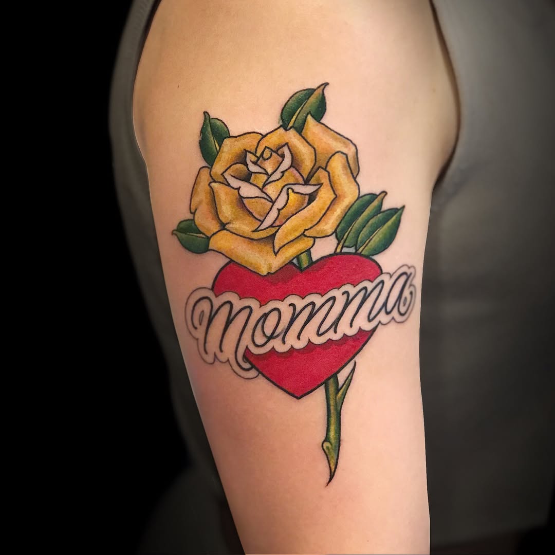 Lettering, Flower, Rose