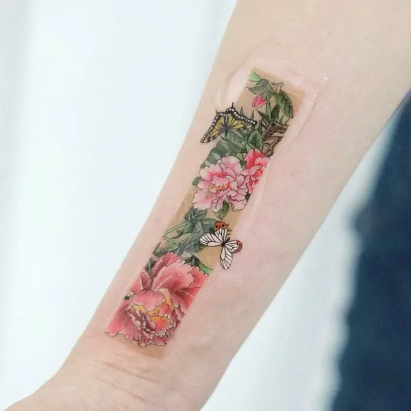 꽃다발, 꽃 배경