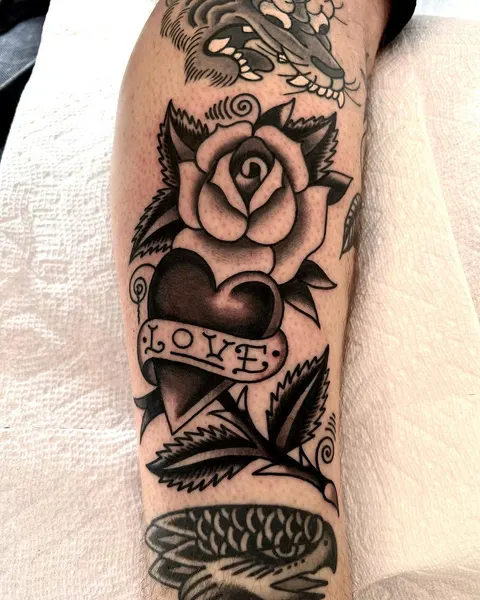Flower, Rose, Lettering