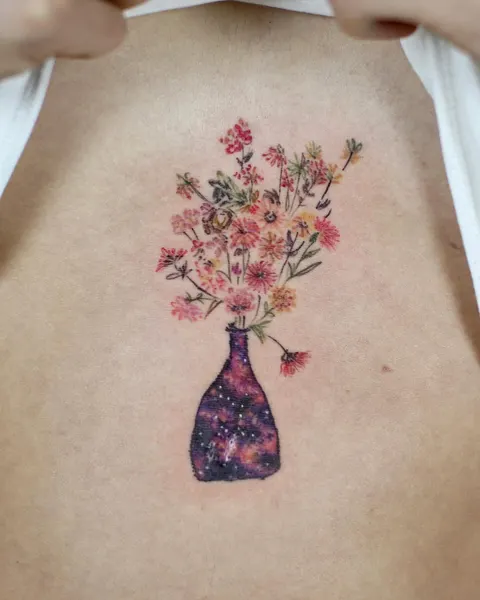 벚꽃, Flower, 매화, 꽃 배경, 뿌리, 등 전체 타투