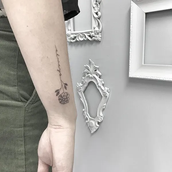 Lettering, Flower