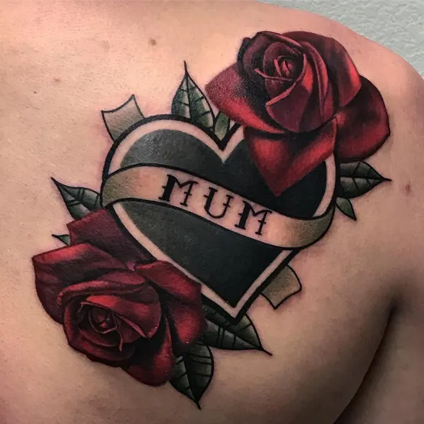 Flower, Rose, Lettering