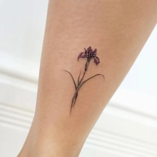 Flower, 뿌리, 풀, 난초, 라벤더, 민들레, 수선화, 야생화, 아이리스, 카네이션, 백합, 초소형 타투, 작은 타투