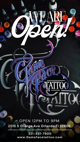 Game Face Tattoo