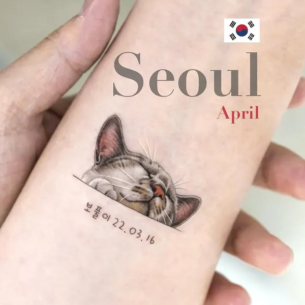 한국, 한글 레터링, 부채