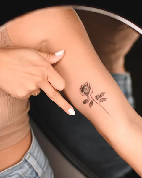 Flower, Rose, Lettering