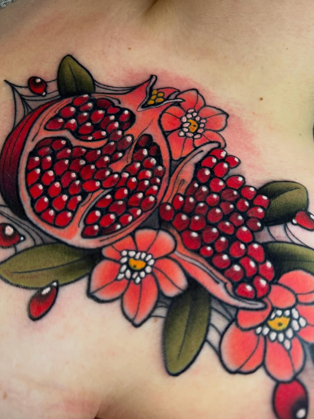 Flower, Rose, 석류, 과일, 딸기