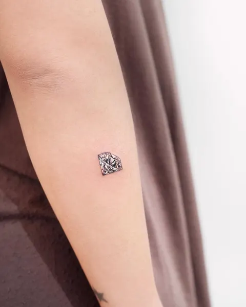 점, 보석, 주사위, 다이아몬드, 초소형 타투, Mini, 작은 타투