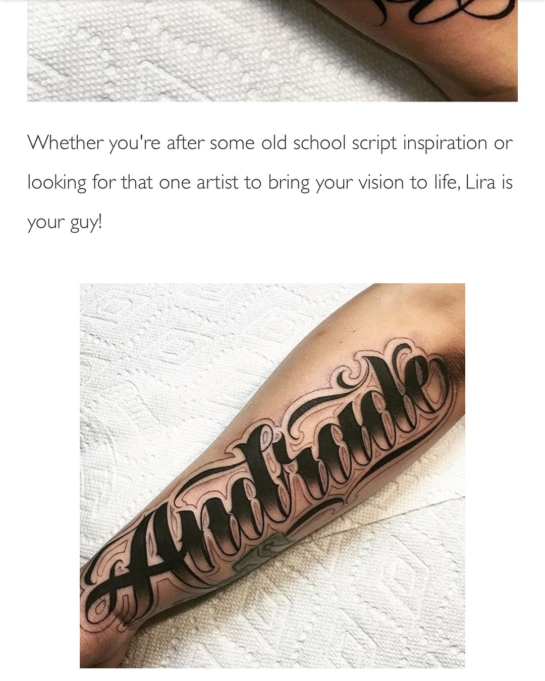 Lettering
