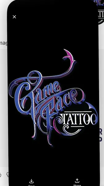 Game Face Tattoo