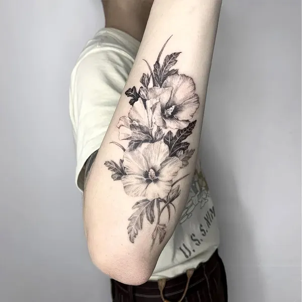 Flower, 수국, 꽃 배경, 꽃다발, 큰 타투