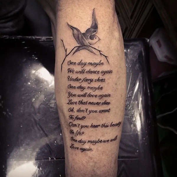 시, Lettering