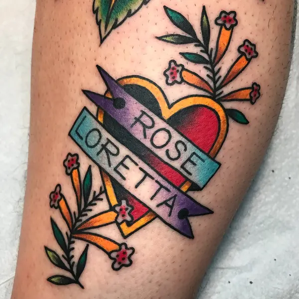 Flower, Rose, Lettering