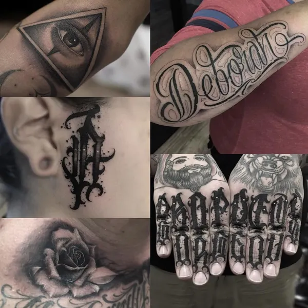Lettering, Flower