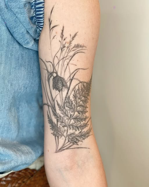 Flower, 고사리, 단풍잎