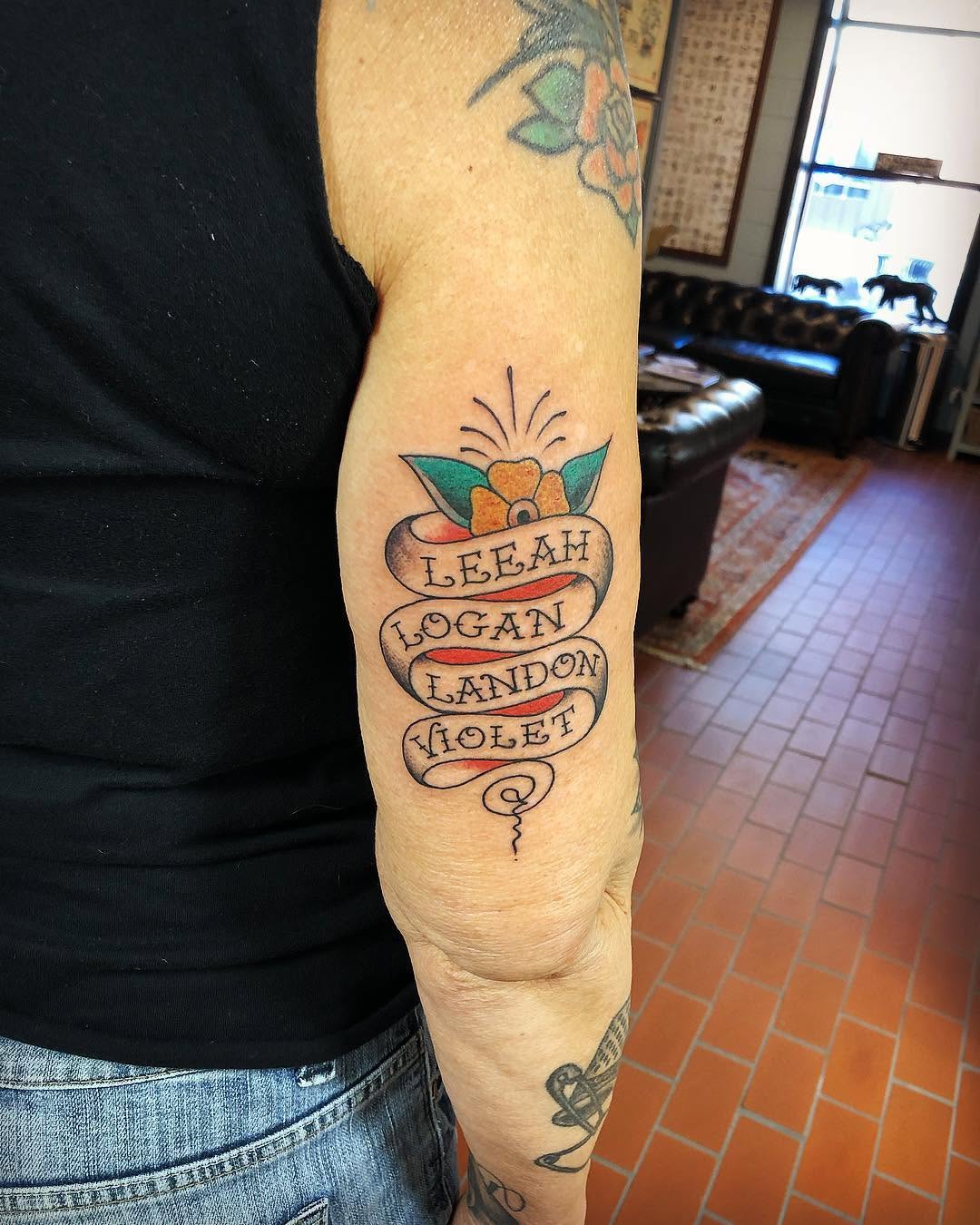 Flower, Rose, Lettering
