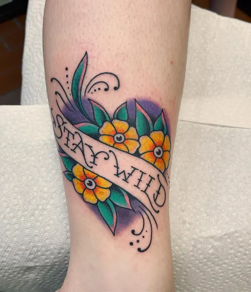 Flower, Rose, Lettering