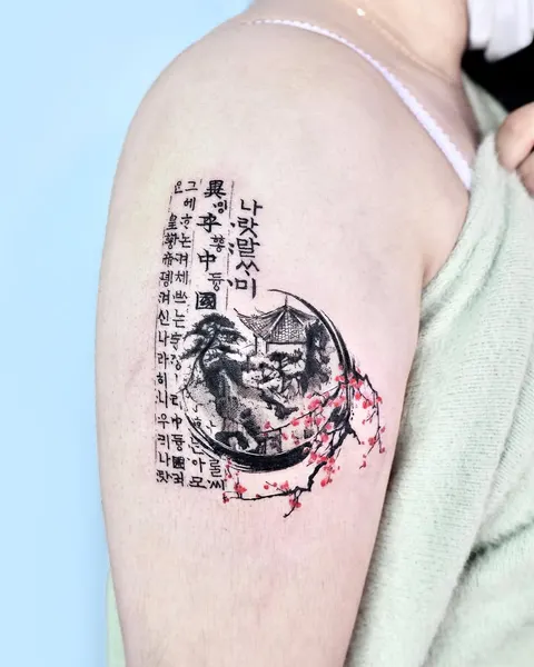 띠, 한자, 한자 레터링