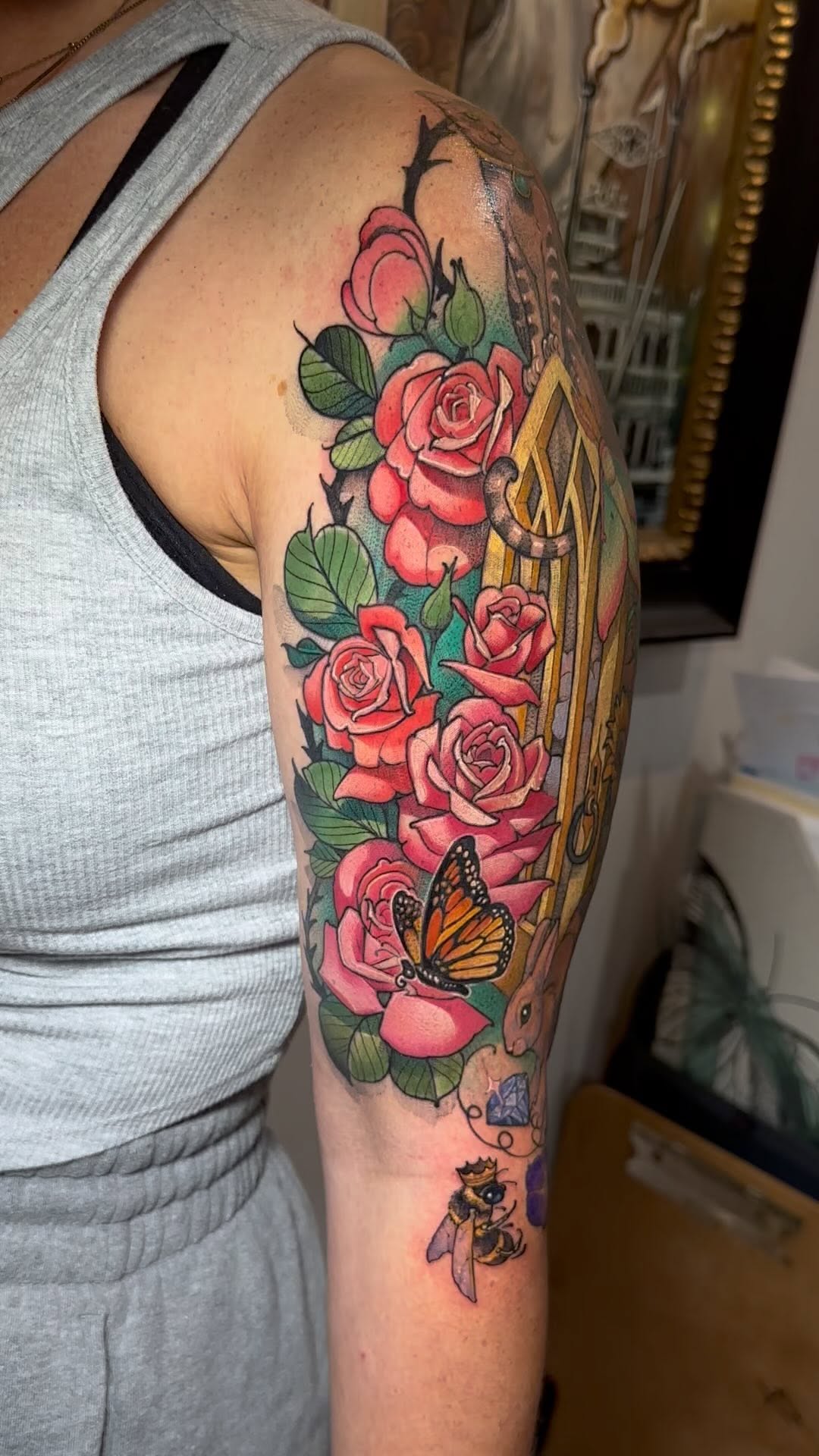 Flower, Animal, Nature, Rose
