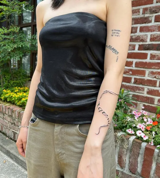Lettering, 리본