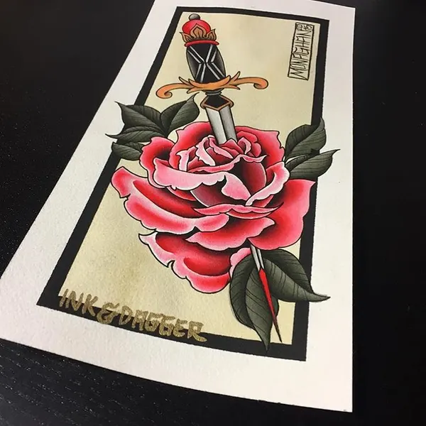Ink and Dagger Tattoo