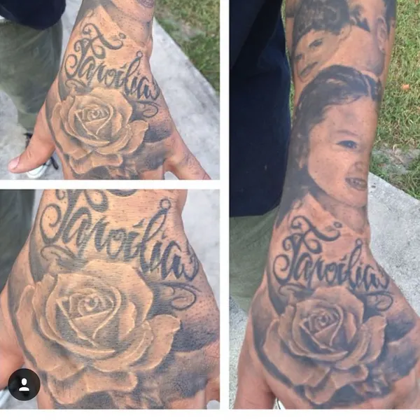 Flower, Rose, Lettering
