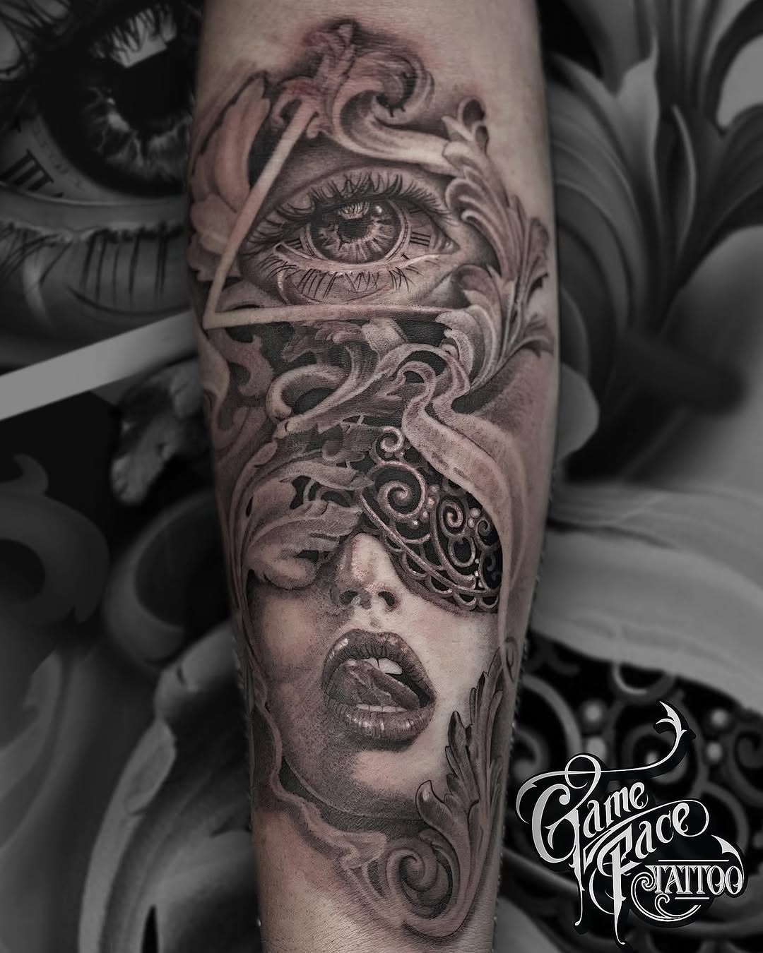Game Face Tattoo