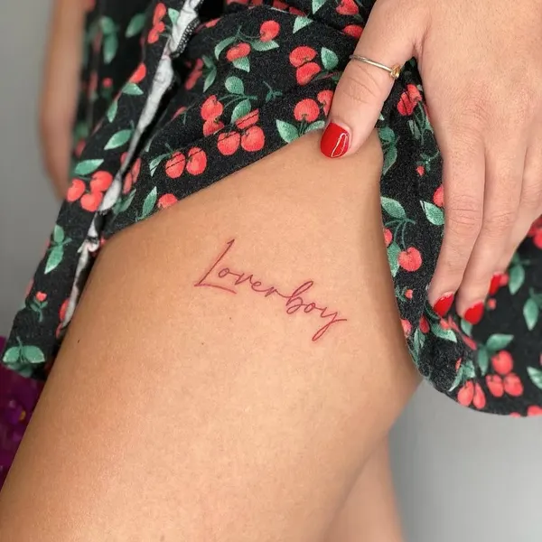 Flower, Lettering