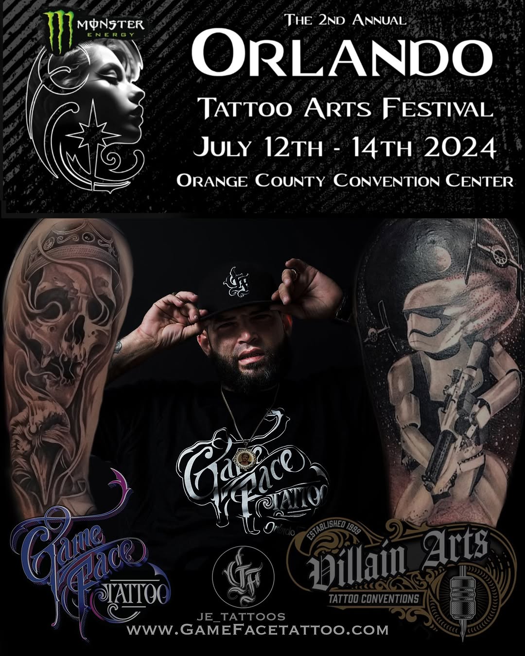 Game Face Tattoo