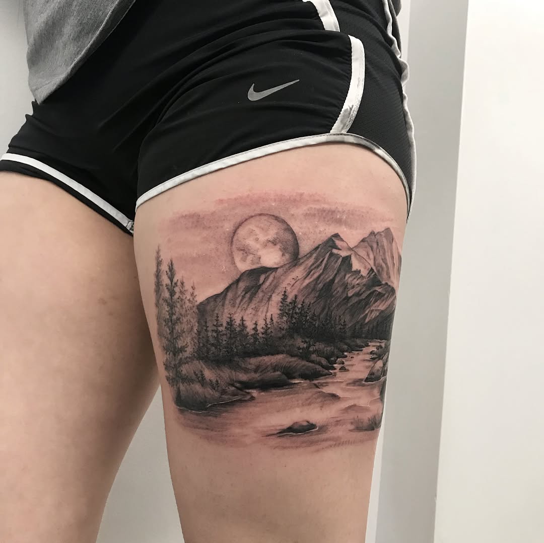 Nature, 산, 눈, 화산, 계곡