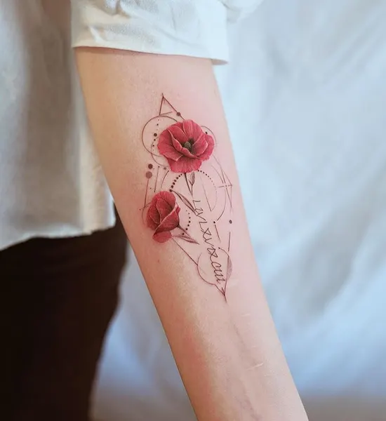 Flower, Lettering, Rose
