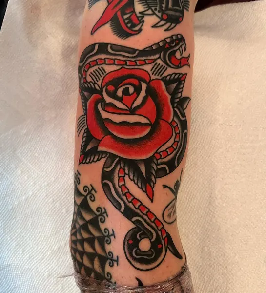Flower, Rose, Dragon