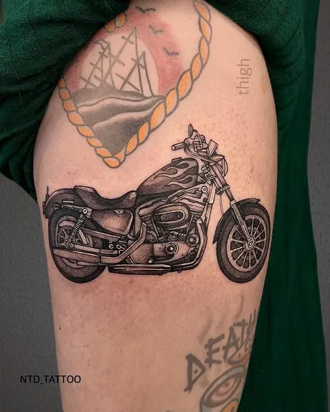 Lettering, 오토바이, 자전거