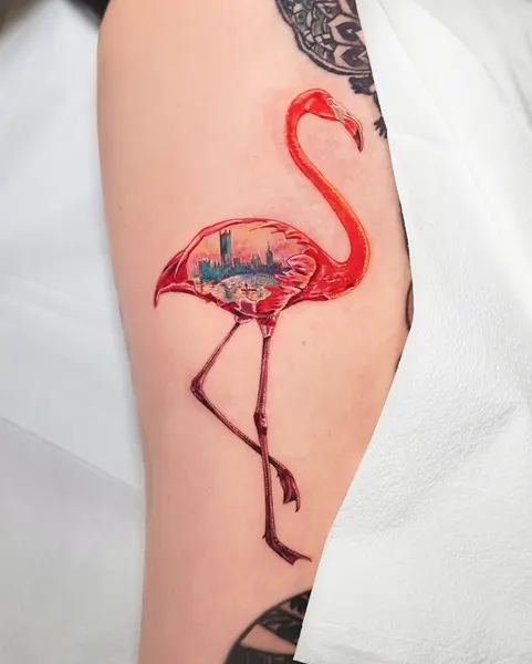 Flower, Animal, 플라밍고