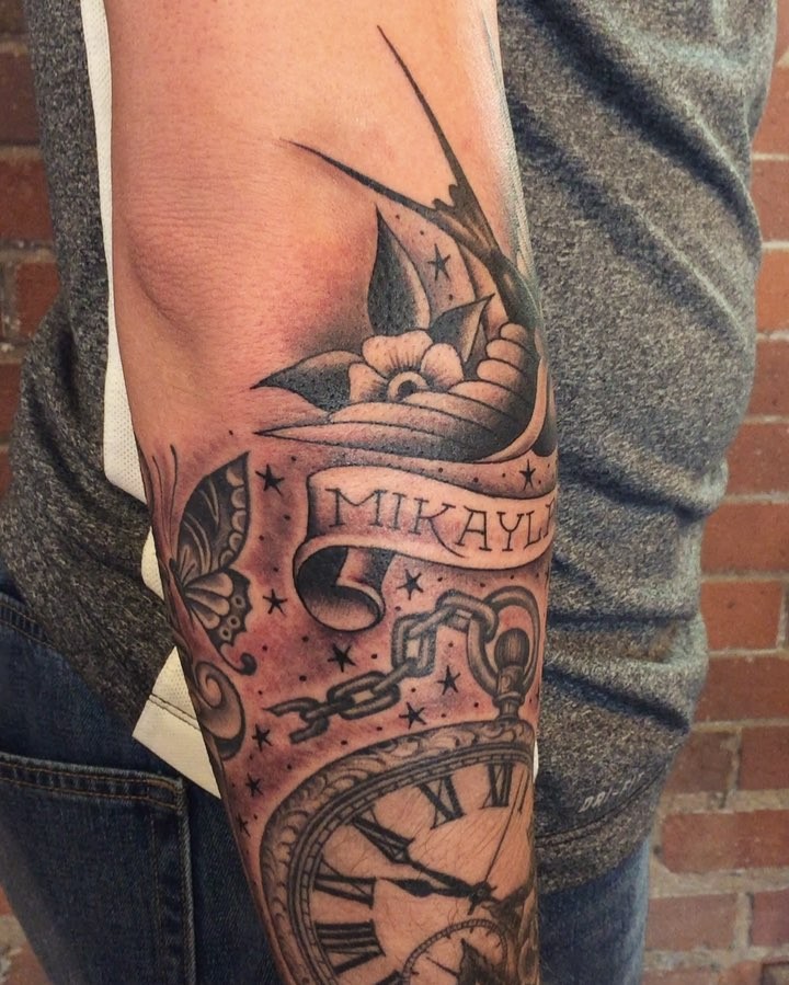 Flower, Rose, Lettering