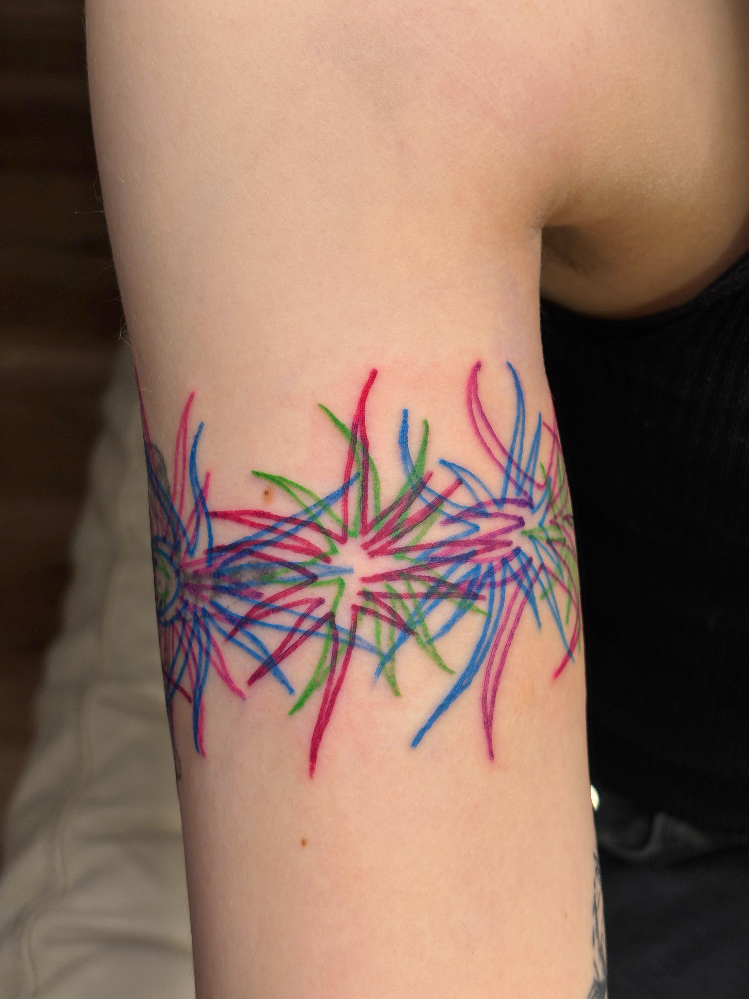 Flower, Lettering