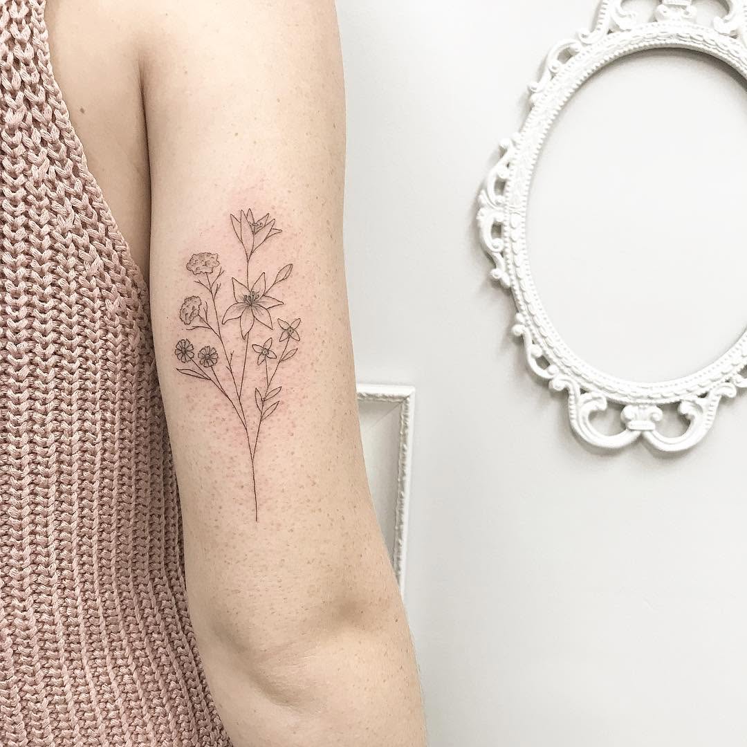 Lettering, Flower