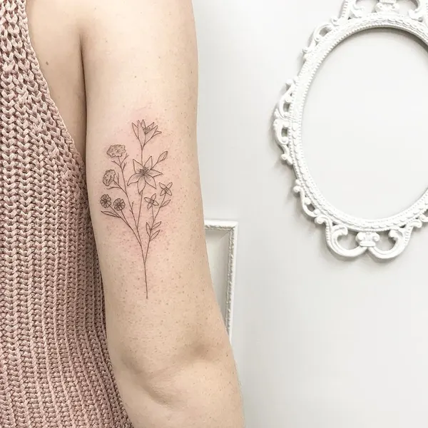 Lettering, Flower