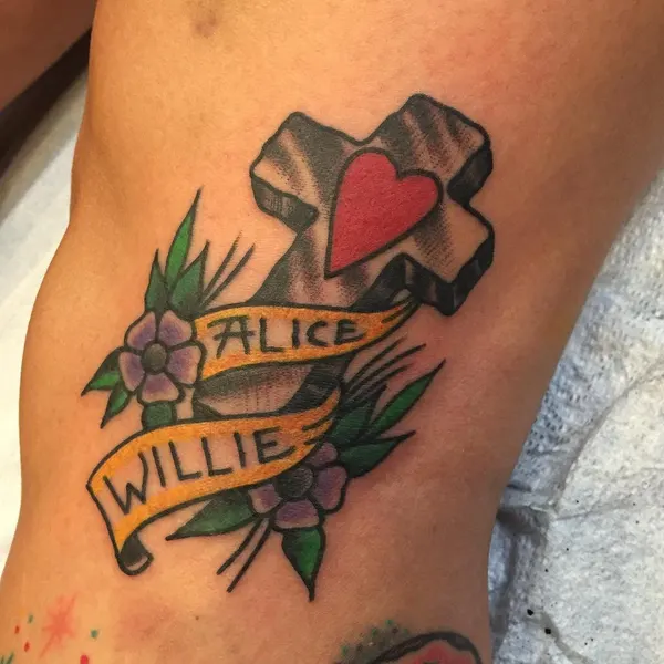 Flower, Rose, Lettering