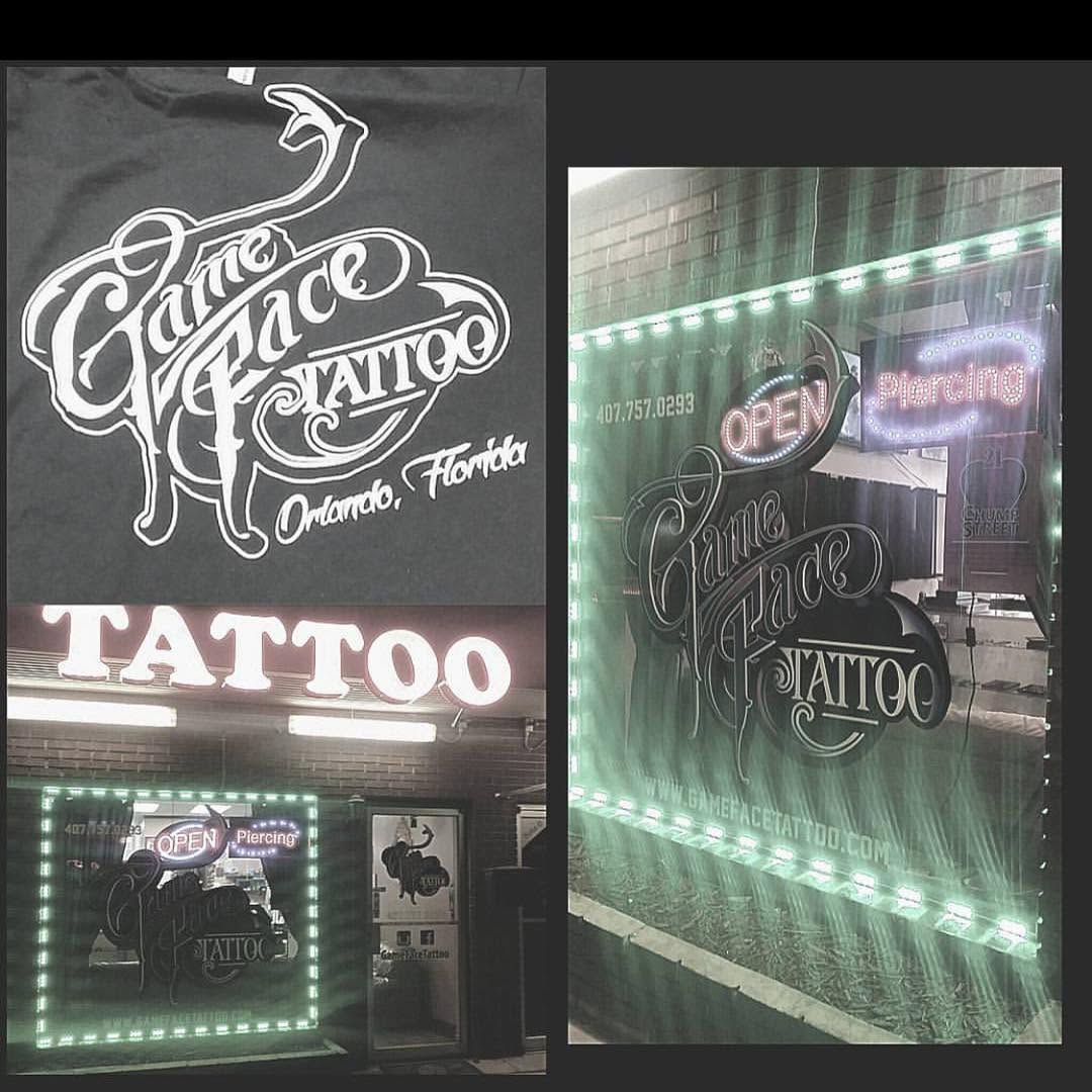 Game Face Tattoo