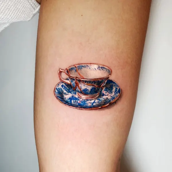 Flower, 컵, 커피