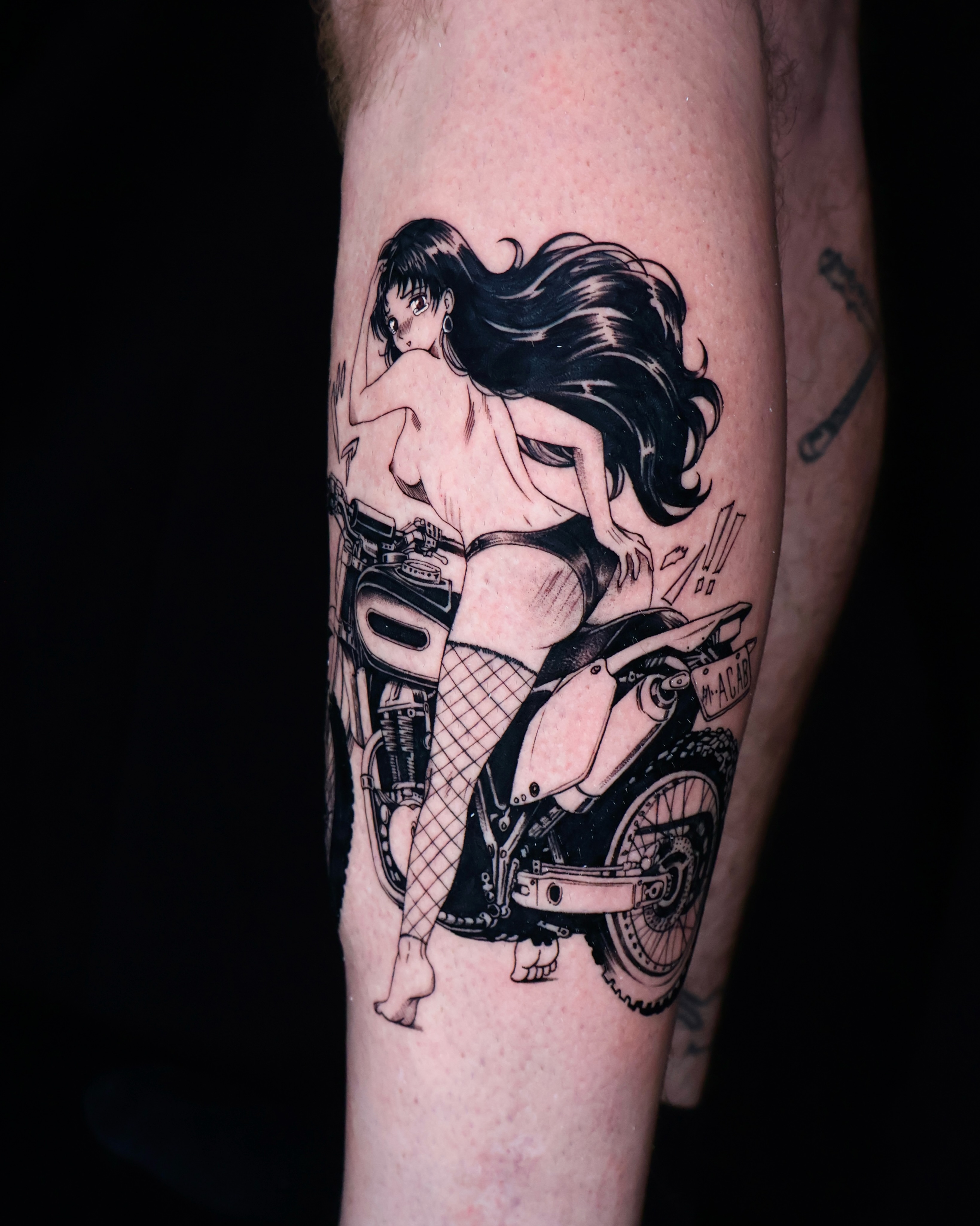 Lettering, 오토바이, 자전거