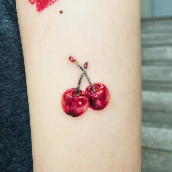 체리, 사과, 석류, 양귀비