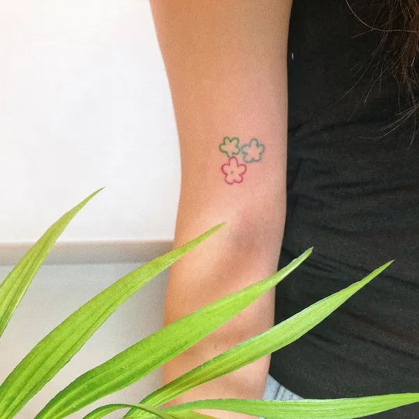 Flower, Lettering