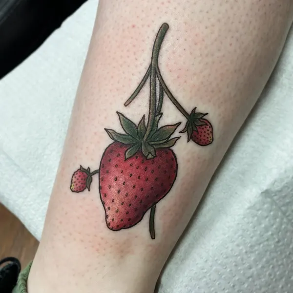 Flower, 딸기, 과일