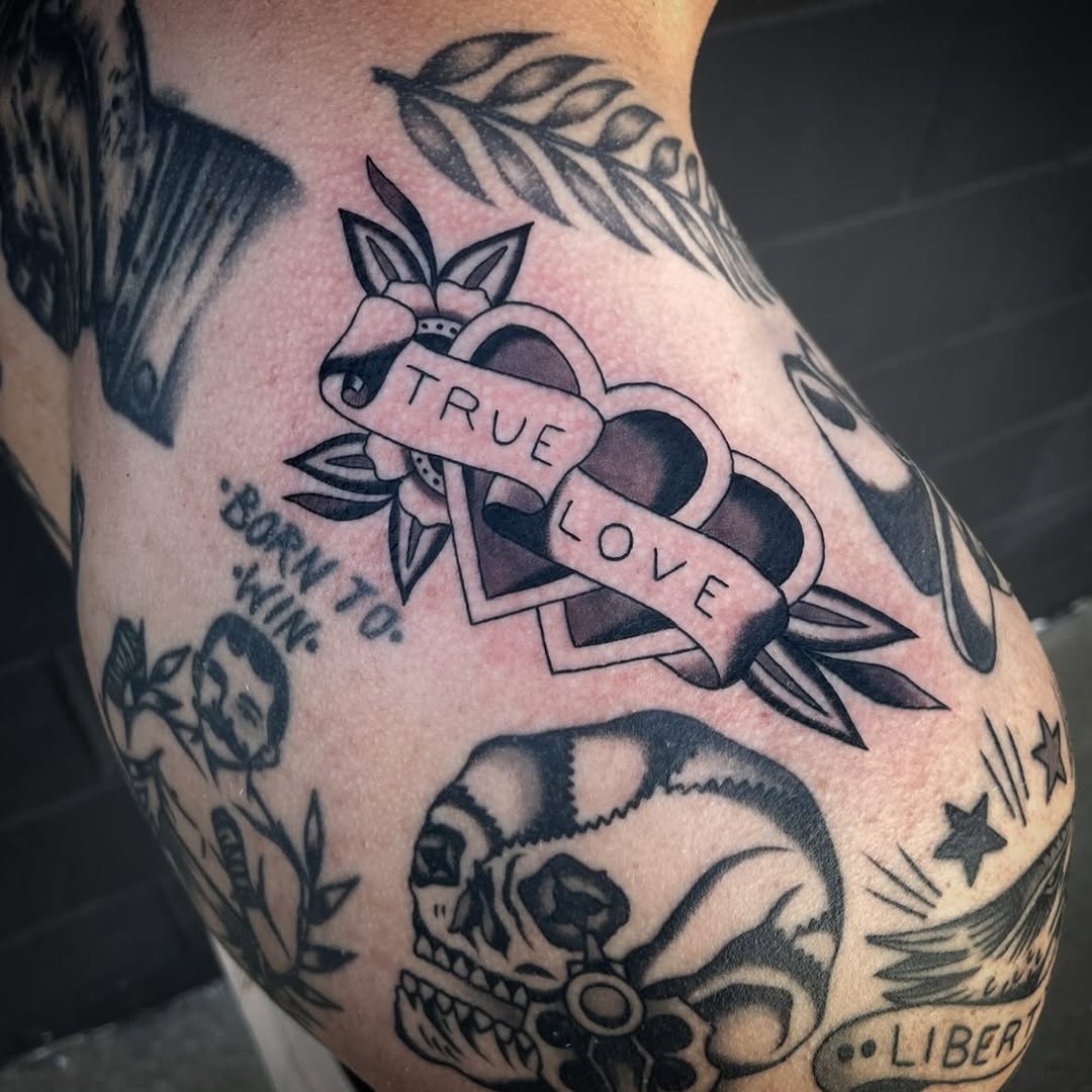 Flower, Rose, Lettering